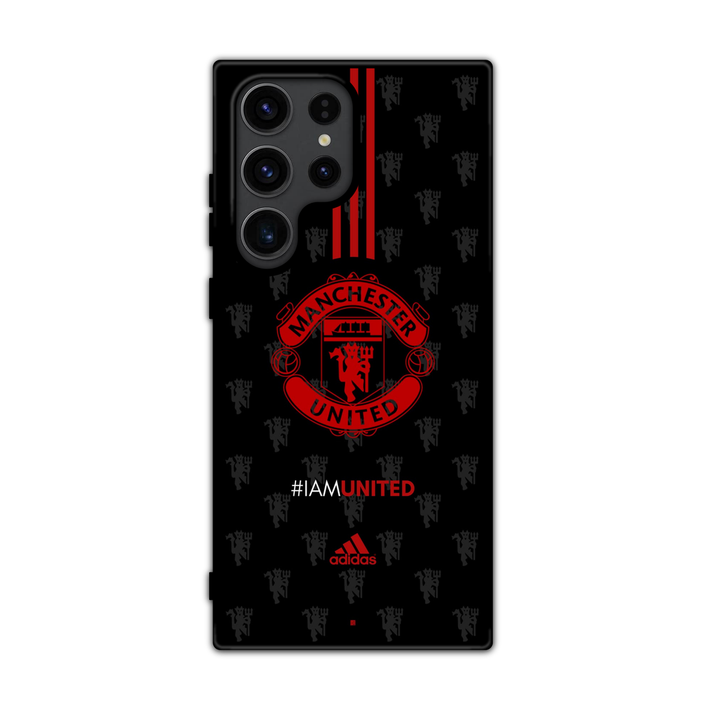 Manchester United FC Phone Case For iPhone Samsung Galaxy Pixel - Manchester United FC IAMUNITED Pattern Poster