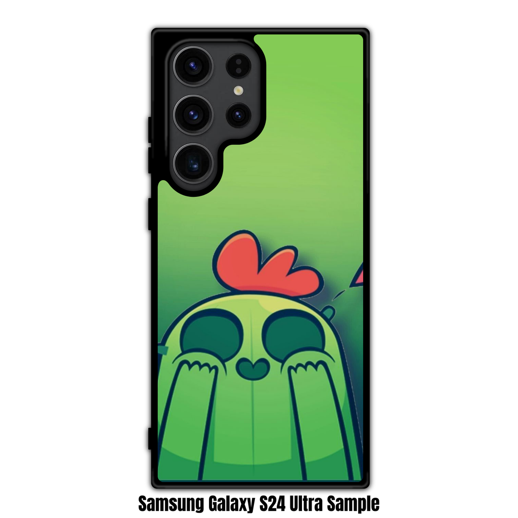 Brawl Stars Spike Phone Case For iPhone Samsung Galaxy Pixel - Spike On Green Gradient Background
