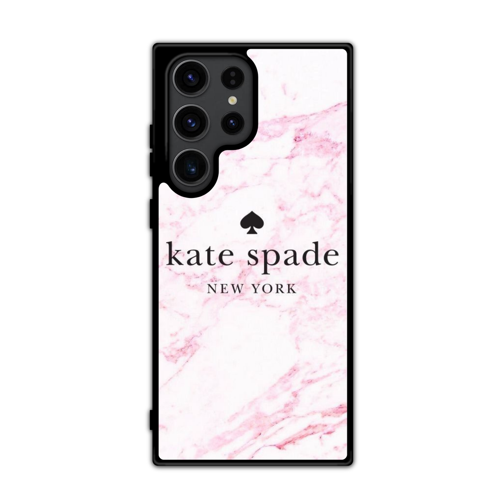 Kate Spade Phone Case For iPhone Samsung Galaxy Pixel - Kate Spade Pink Marble Pattern