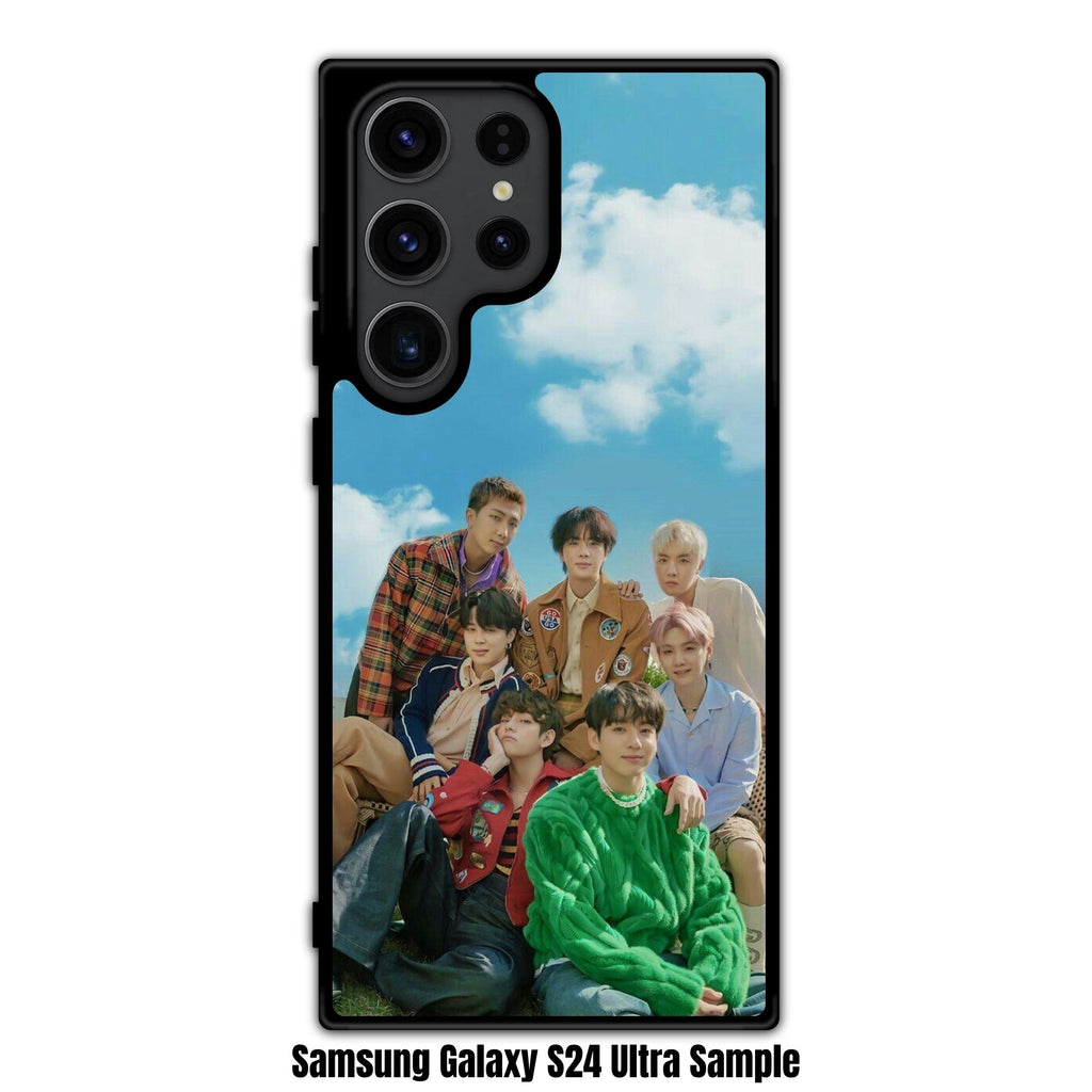 BTS Phone Case For iPhone Samsung Galaxy Pixel - BTS Members Under Bright Blue Sky