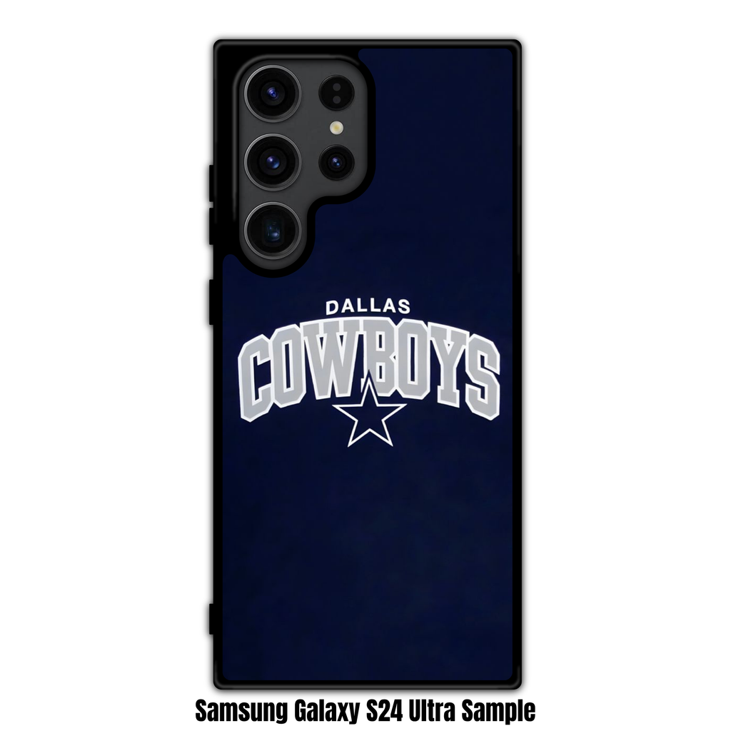 NFL Dallas Cowboys Phone Case For iPhone Samsung Galaxy Pixel - Dallas Cowboys Logo And Wordmark On Navy Blue Background