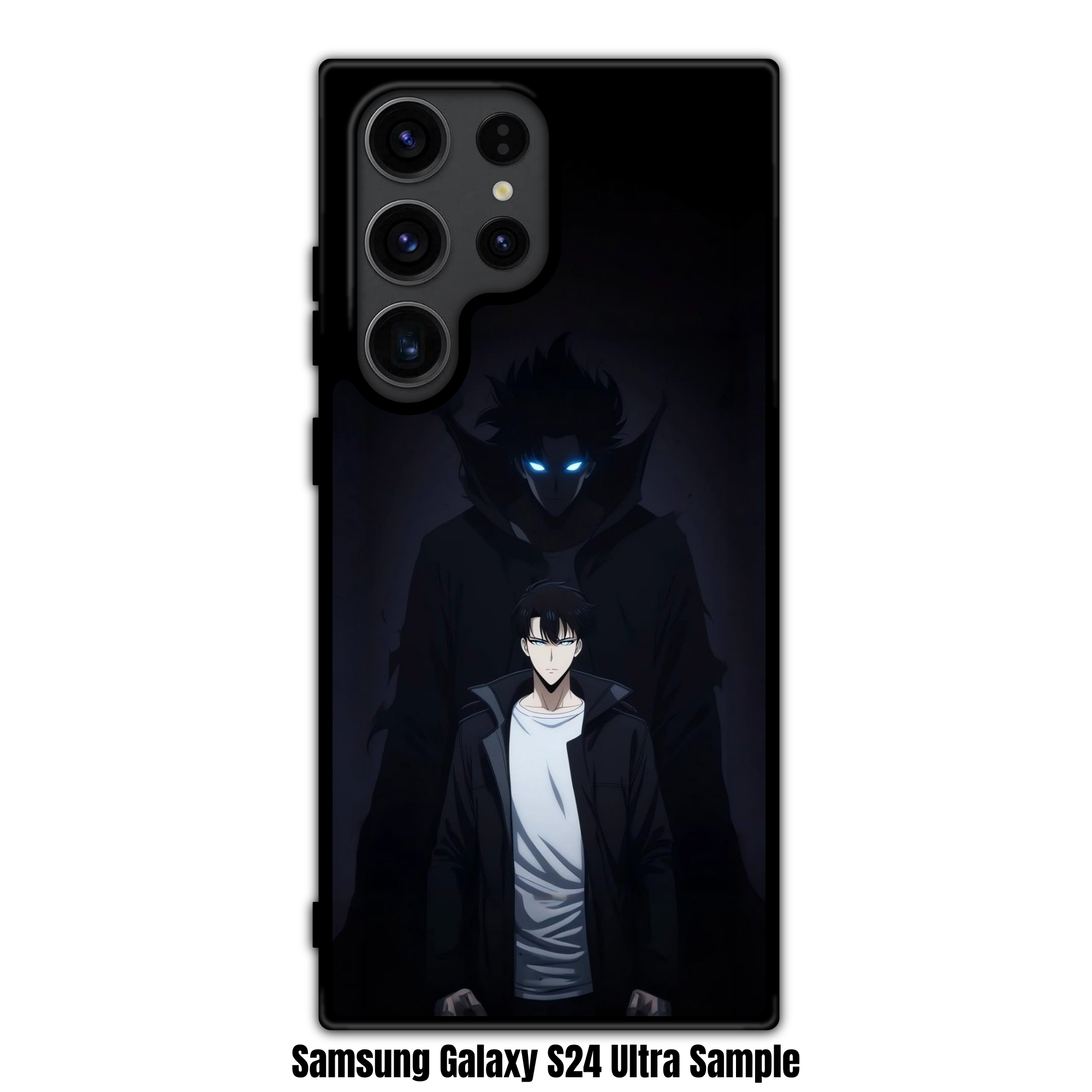 Solo Leveling Sung Jin woo Phone Case For iPhone Samsung Galaxy Pixel - Sung Jin woo Standing In Front Of His Shadow Self On Dark Background