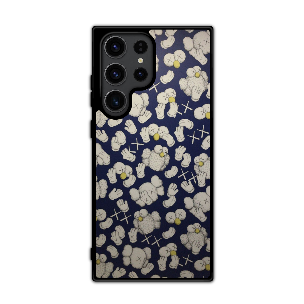 Kaws Phone Case For iPhone Samsung Galaxy Pixel - Kaws BFF Seeing Watching Color Pattern