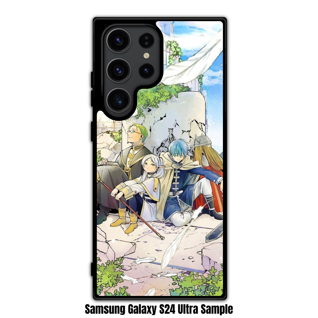 Frieren Beyond Journeys End Phone Case For iPhone Samsung Galaxy Pixel - The Hero Party Sitting By Ruined Pillar