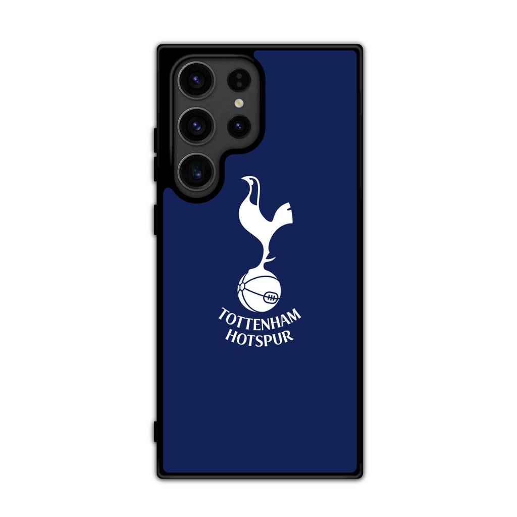 Tottenham Hotspur Phone Case For iPhone Samsung Galaxy Pixel - Tottenham Hotspur Minimalist Crest on Navy Blue Background