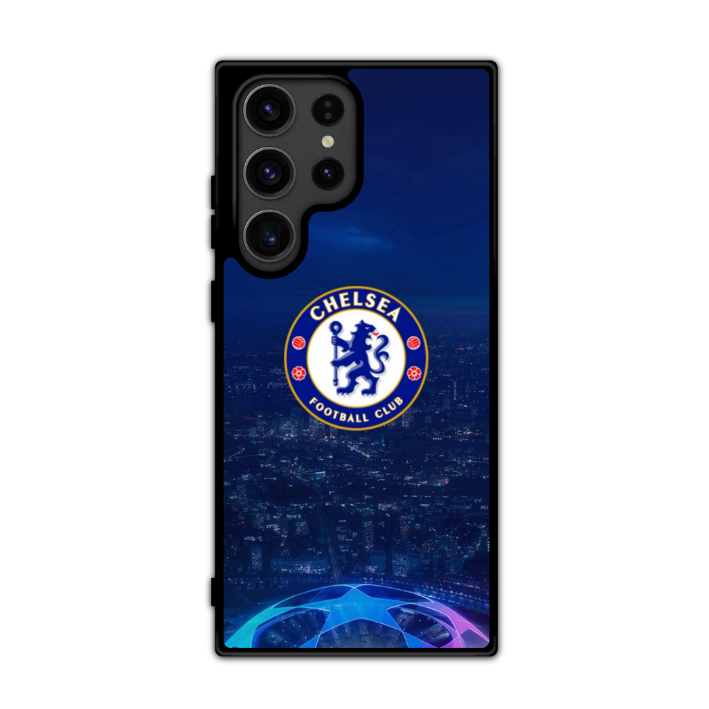 Chelsea FC Phone Case For iPhone Samsung Galaxy Pixel - Chelsea FC London Skyline Poster