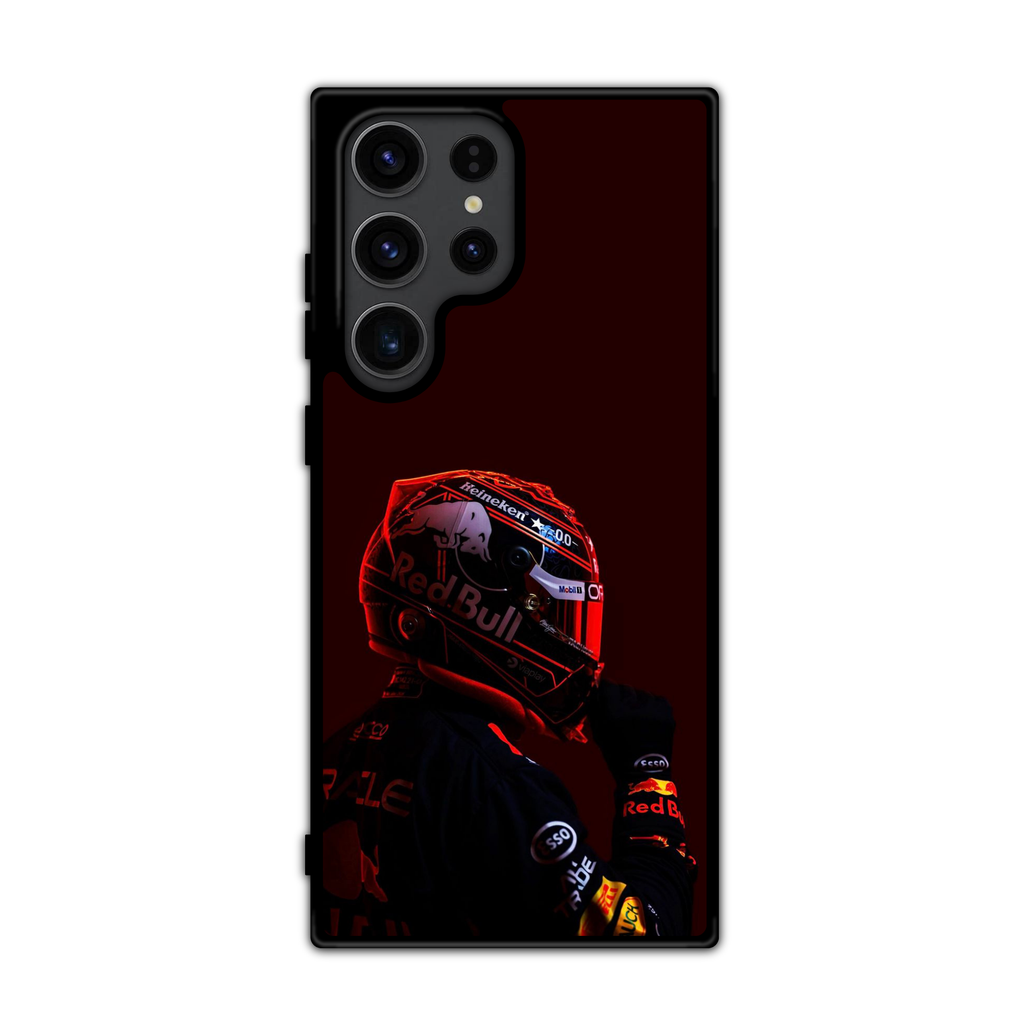 F1 Formula 1 Max Verstappen Phone Case For iPhone Samsung Galaxy Pixel - Max Verstappen Red Bull Special-Edition Helmet Poster