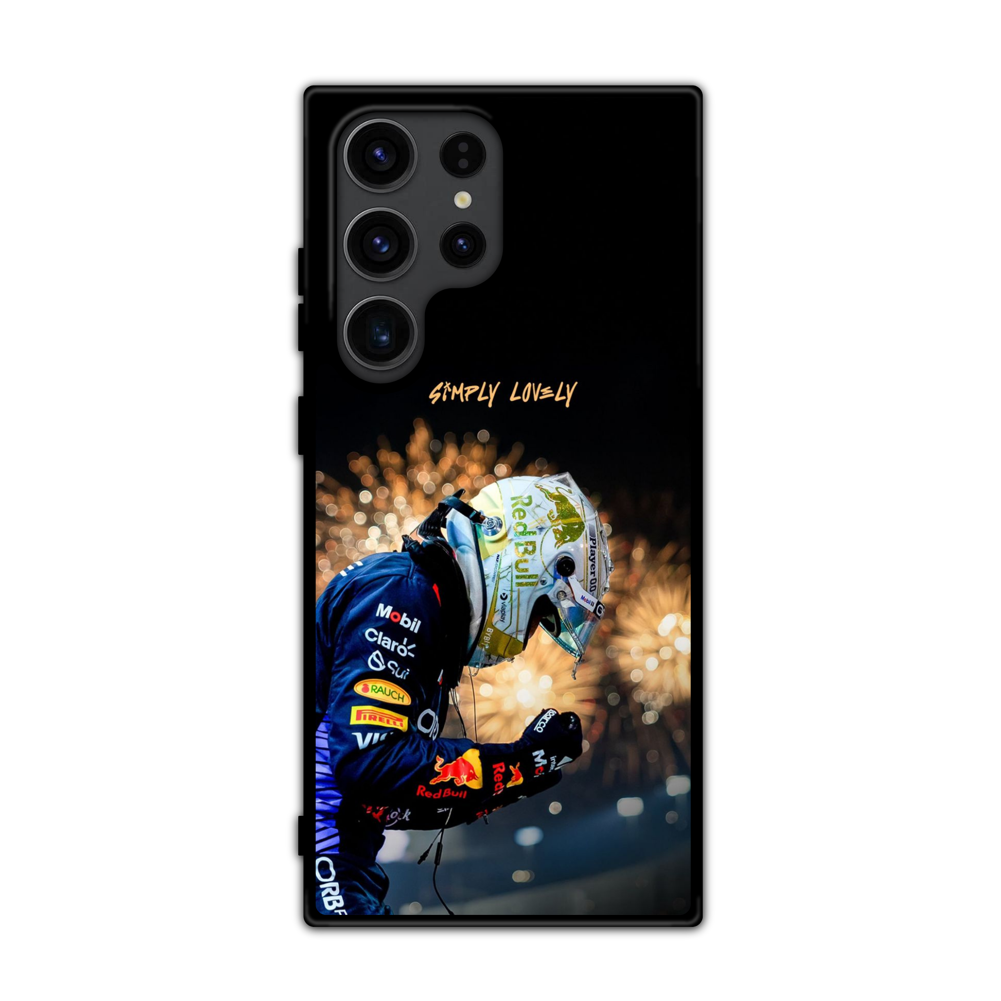 F1 Formula 1 Max Verstappen Phone Case For iPhone Samsung Galaxy Pixel - Max Verstappen Simply Lovely Victory Poster