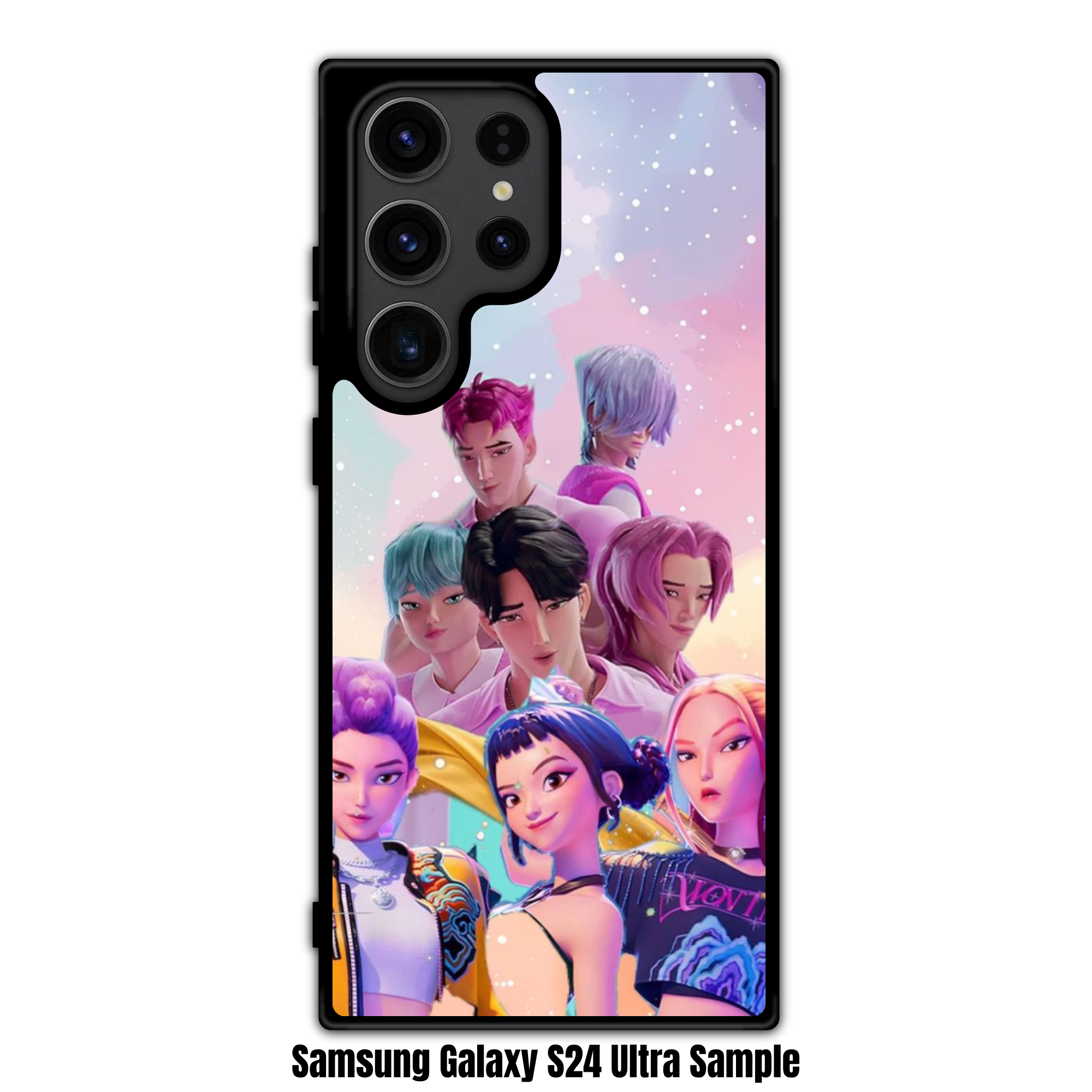 KPop Demon Hunters Phone Case For iPhone Samsung Galaxy Pixel - HUNTRIX And Saja Boys Ensemble Art