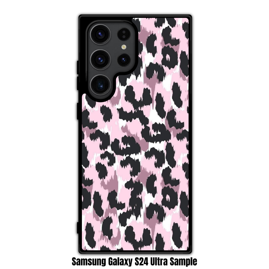 Animal Fur Pattern Phone Case For iPhone Samsung Galaxy Pixel - Pink Leopard Print Pattern