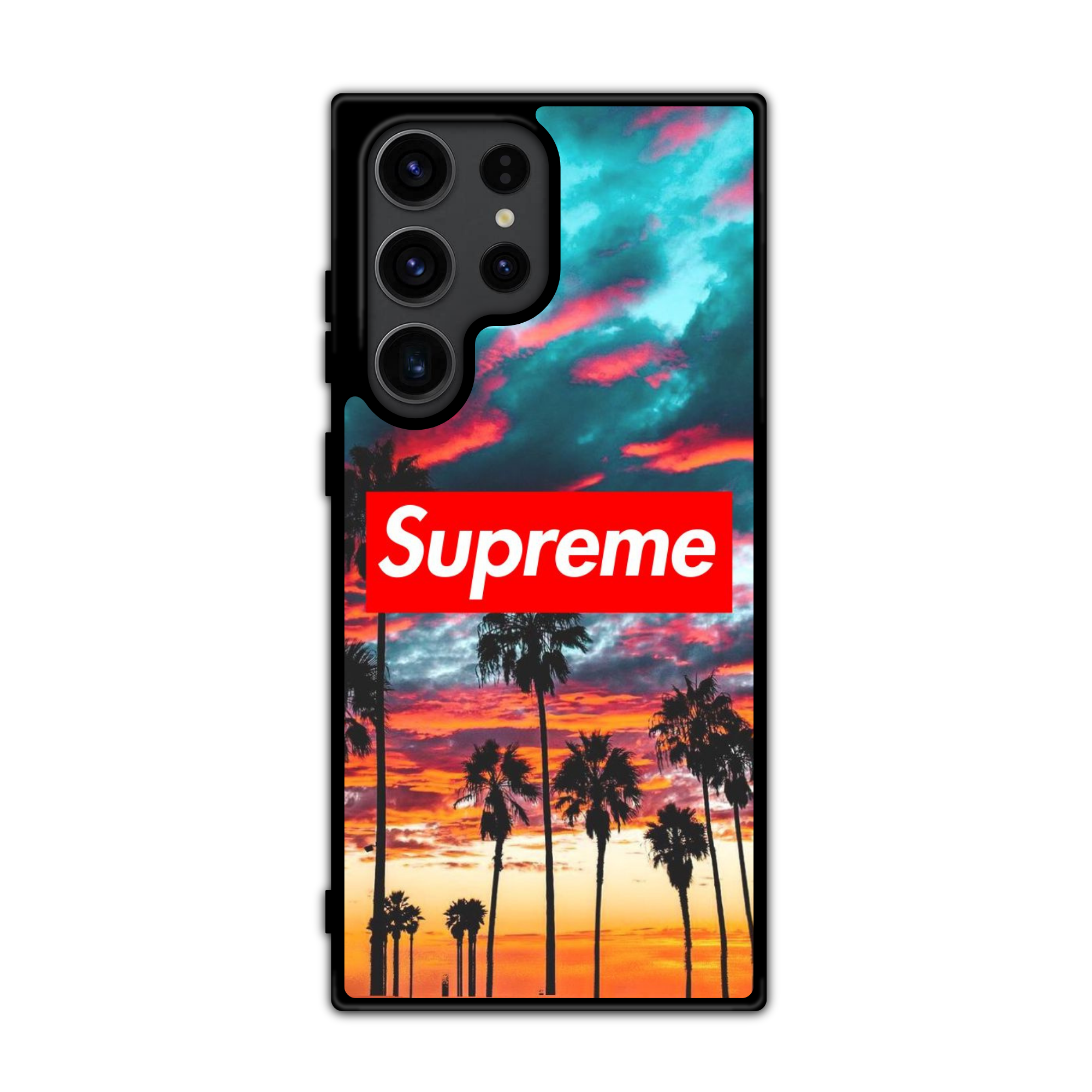 Supreme Phone Case For iPhone Samsung Galaxy Pixel - Supreme Sunset Beach Poster
