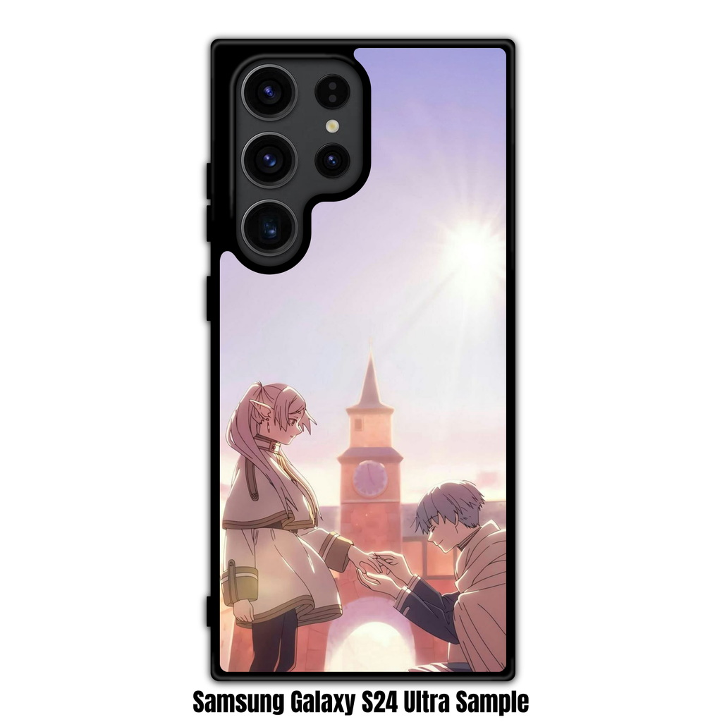 Frieren Beyond Journeys End Phone Case For iPhone Samsung Galaxy Pixel - Himmel Ringing Frieren Finger In Front Of Clock Tower