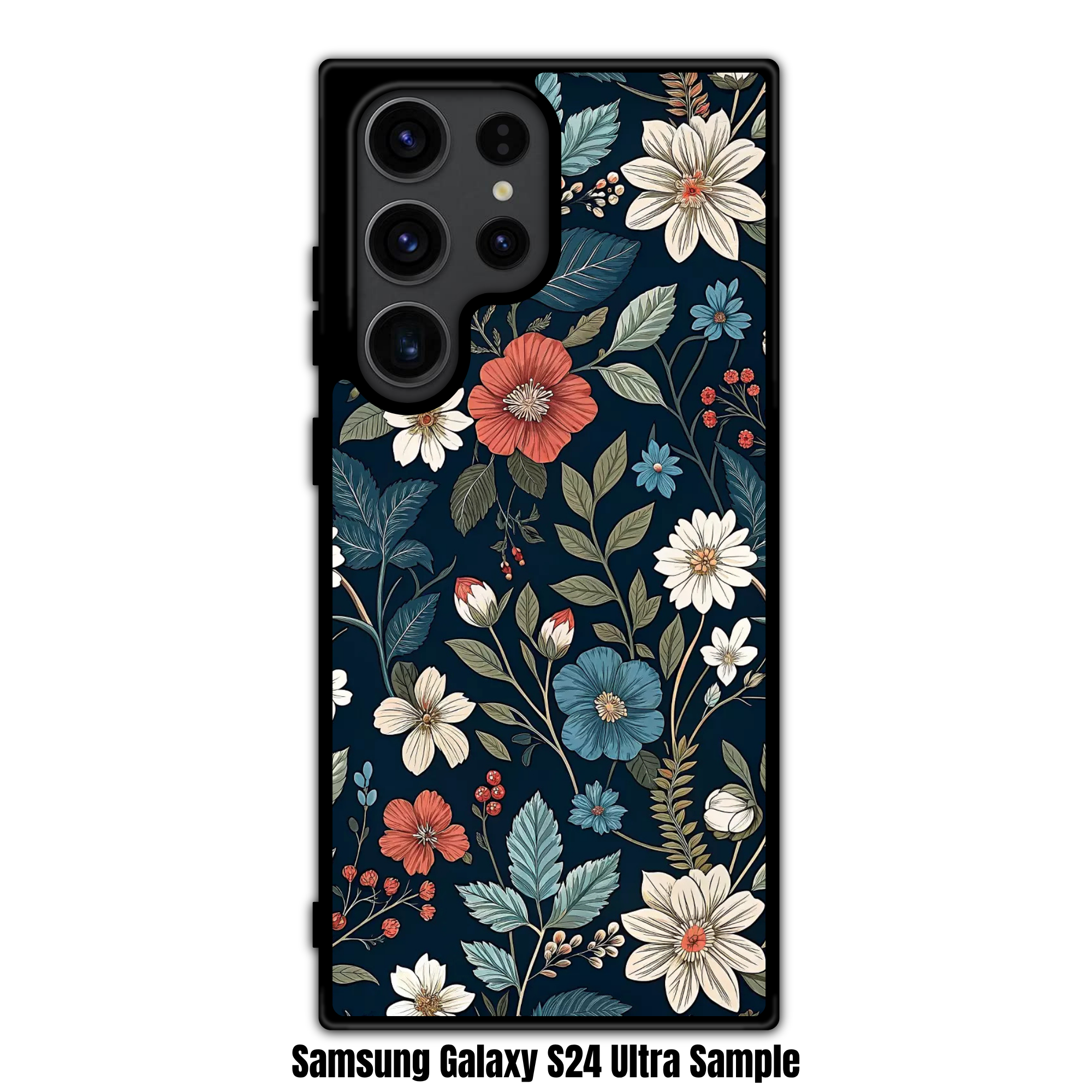 Floral Pattern Phone Case For iPhone Samsung Galaxy Pixel - Vintage Botanical Floral Seamless Pattern