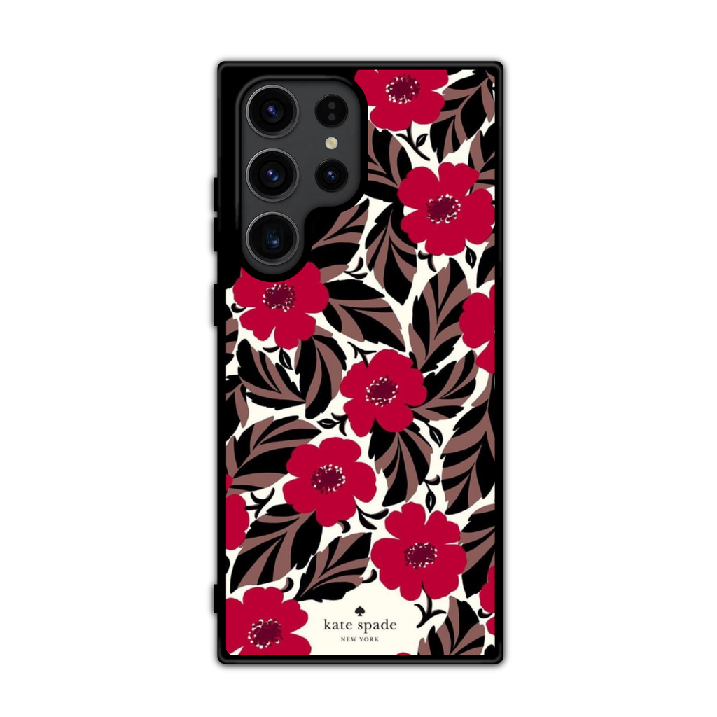Kate Spade Phone Case For iPhone Samsung Galaxy Pixel - Kate Spade Poppy Floral Pattern