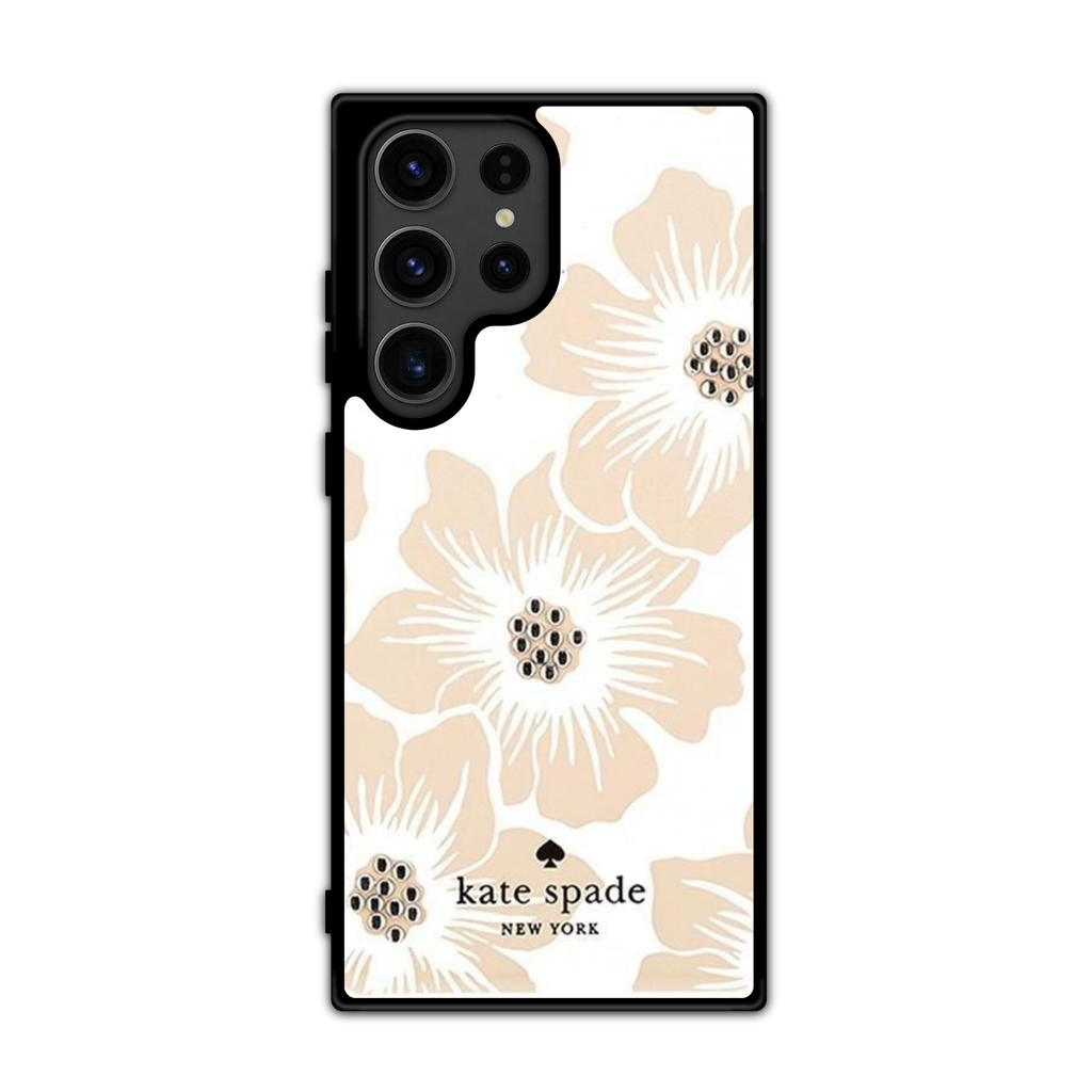 Kate Spade Phone Case For iPhone Samsung Galaxy Pixel - Kate Spade Hollyhock Floral Cream
