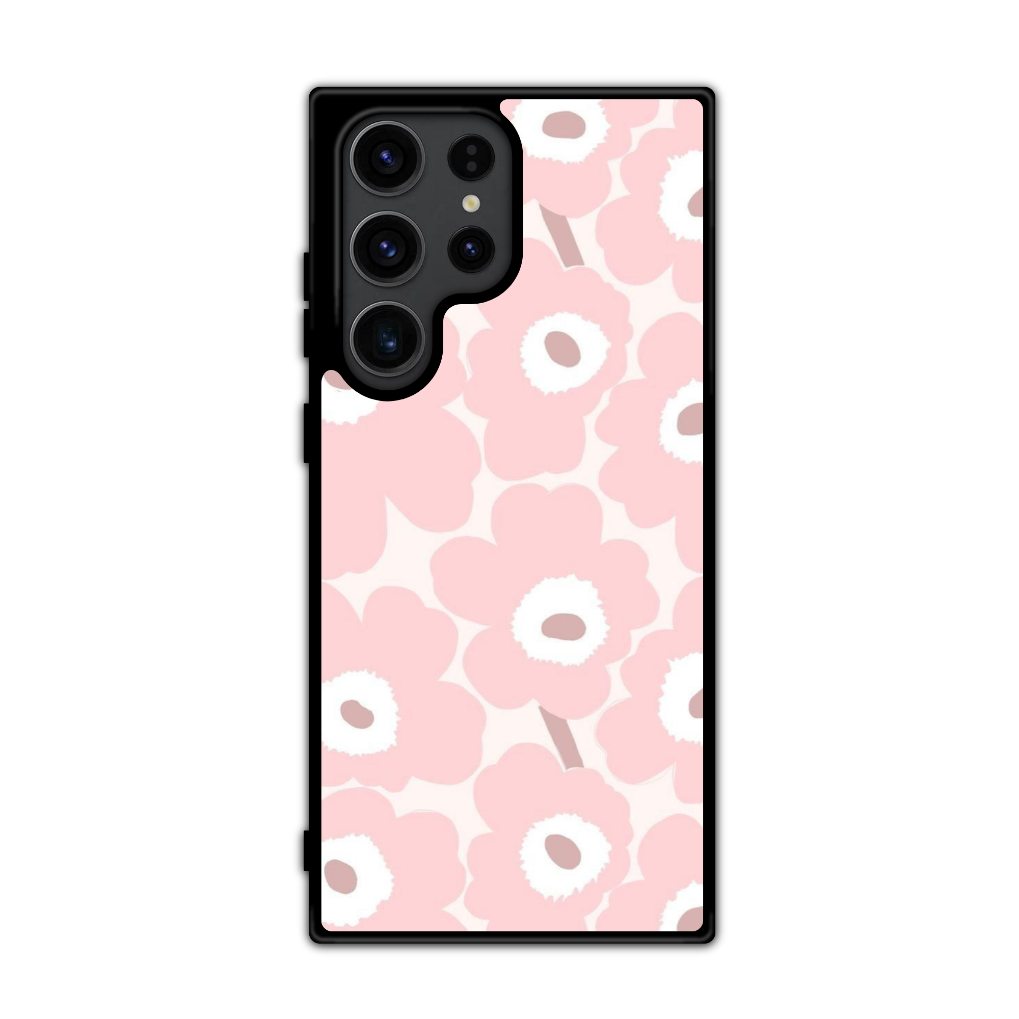 Marimekko Phone Case For iPhone Samsung Galaxy Pixel - Marimekko Unikko Light Rose Pattern