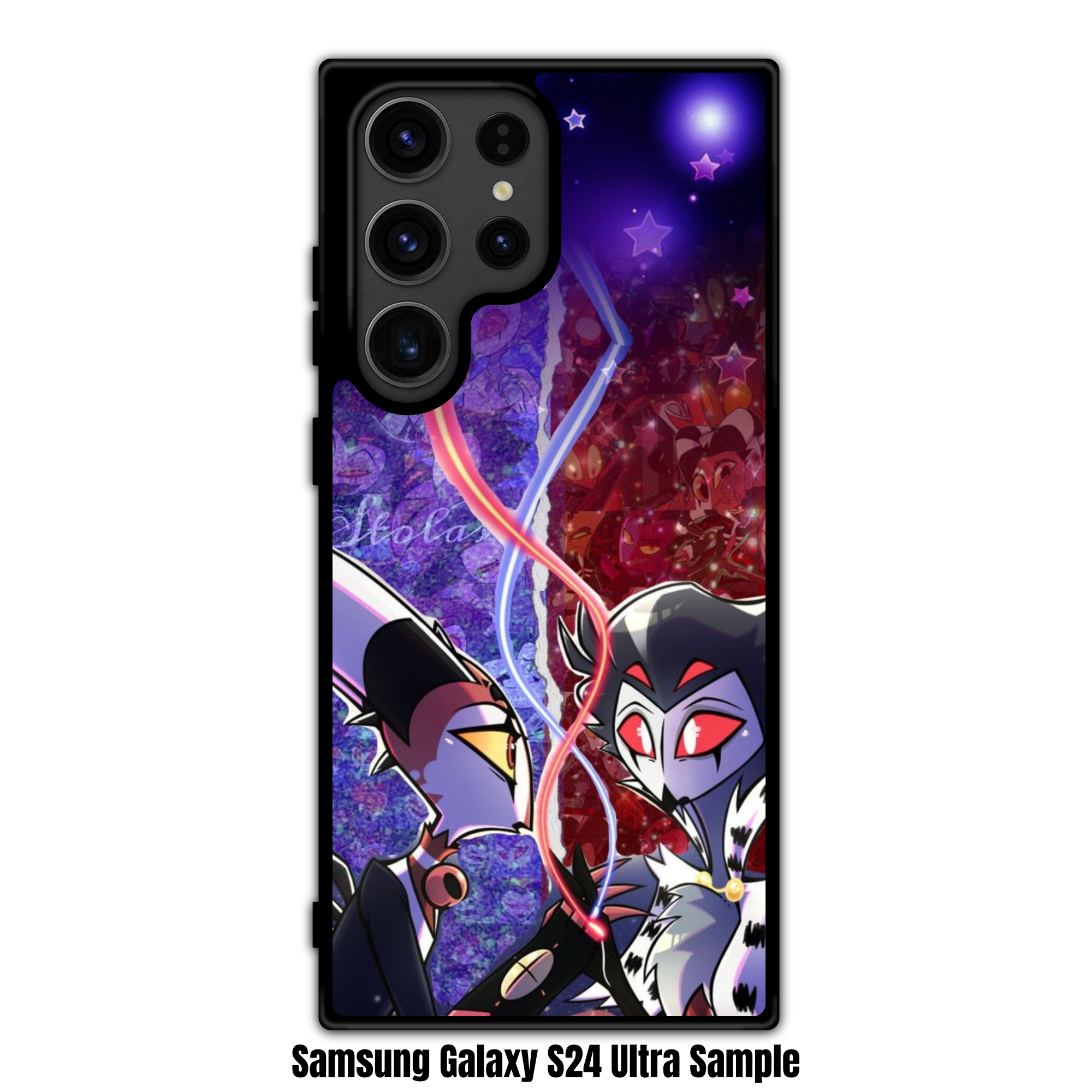 Helluva Boss Phone Case For iPhone Samsung Galaxy Pixel - Blitz And Stolas The Red String Of Fate Collage