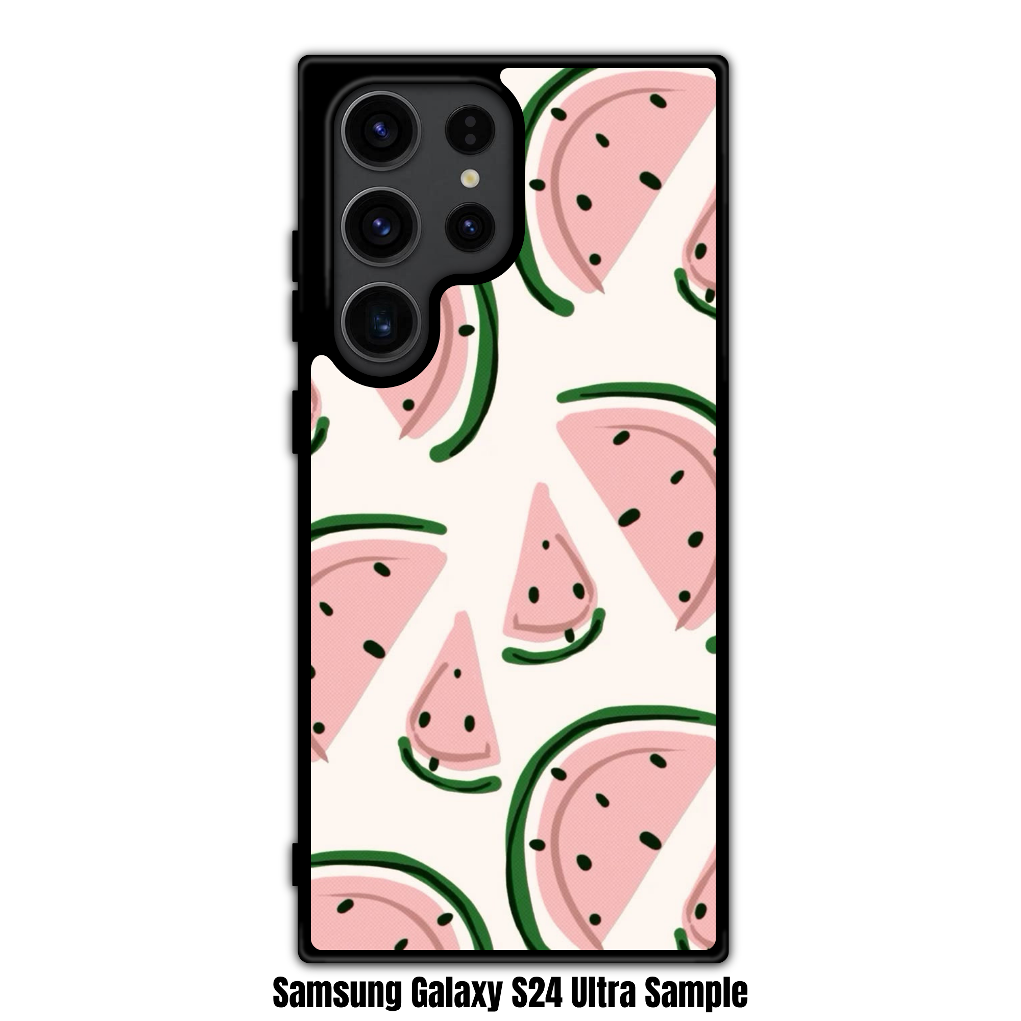 Watermelon Pattern Phone Case For iPhone Samsung Galaxy Pixel - Cute Pastel Watermelon Pattern In Cream Background