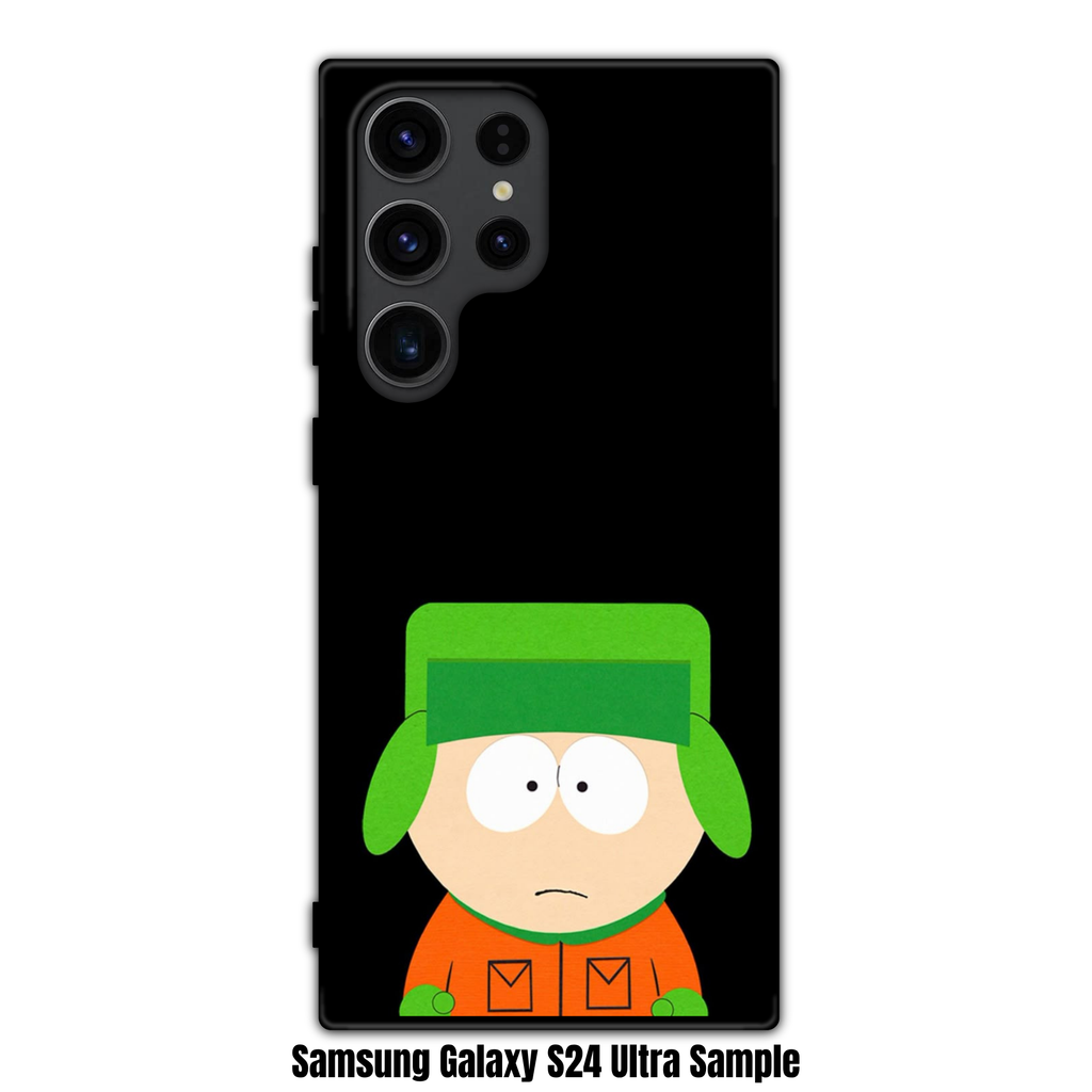 South Park Kyle Phone Case For iPhone Samsung Galaxy Pixel - South Park Kyle Broflovski On Black Background