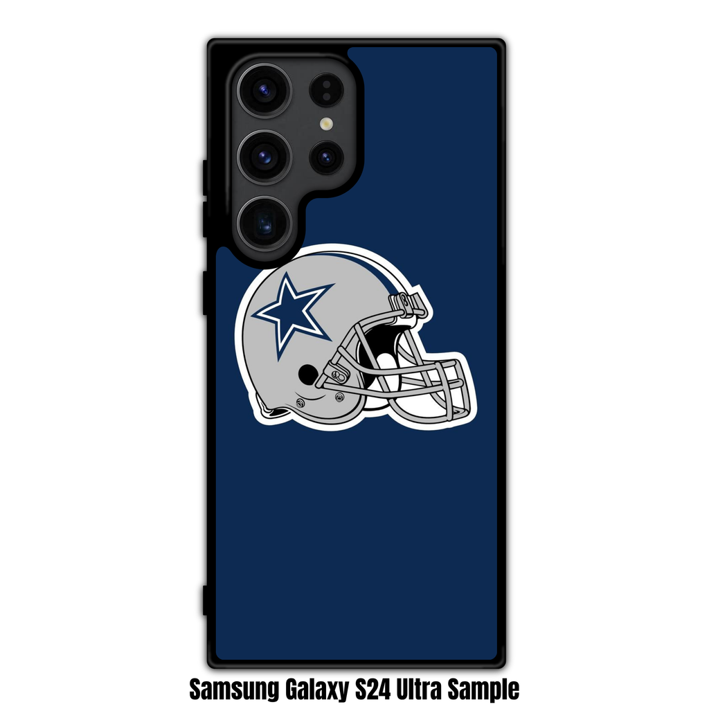 NFL Dallas Cowboys Phone Case For iPhone Samsung Galaxy Pixel - Dallas Cowboys Helmet On Navy Blue Background