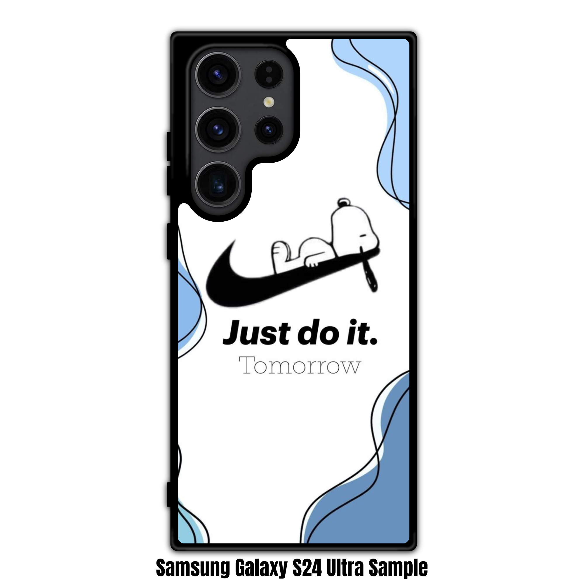 Nike Snoopy Phone Case For iPhone Samsung Galaxy Pixel - Nike Snoopy Just Do It Tomorrow Art