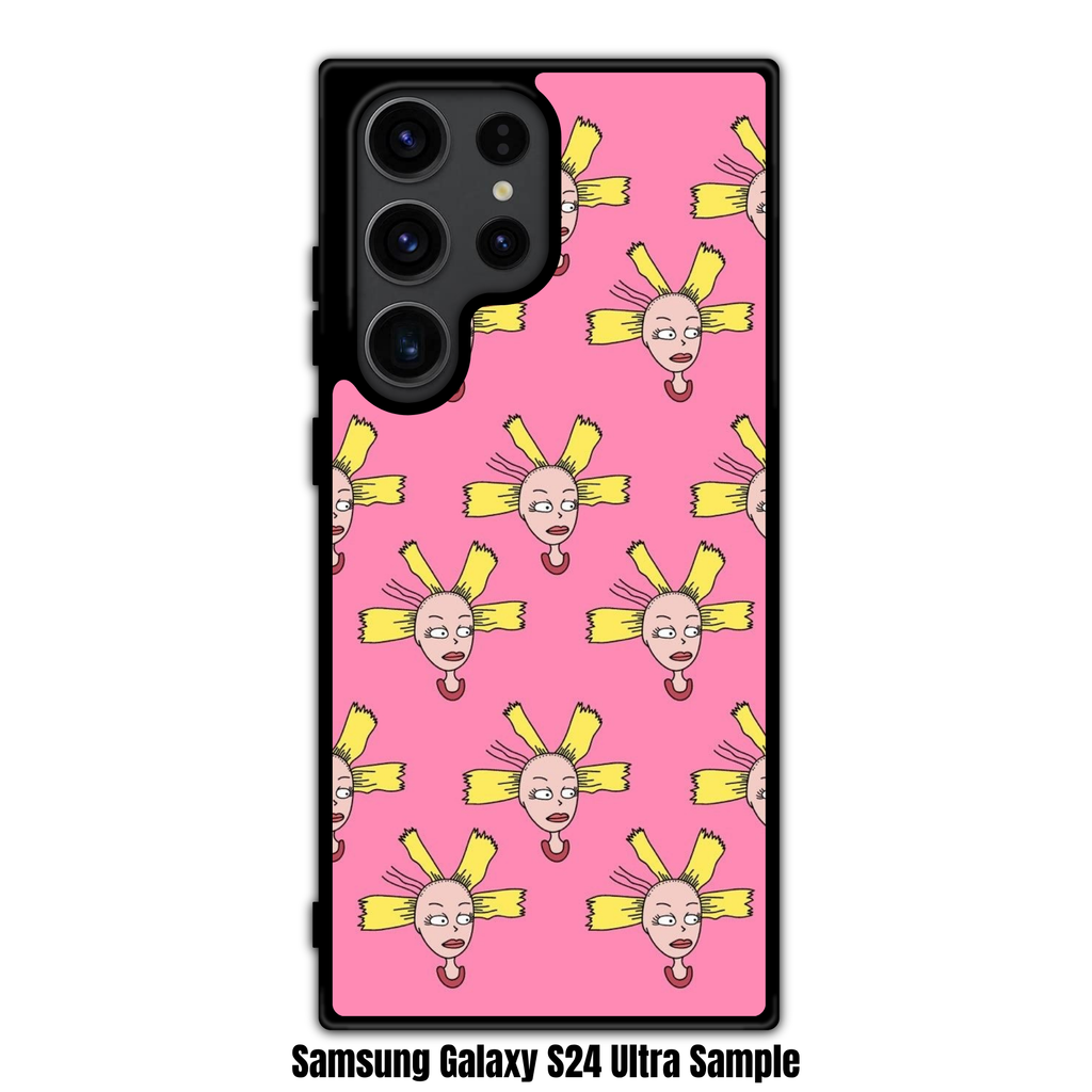 Rugrats Cynthia Phone Case For iPhone Samsung Galaxy Pixel - Cynthia Pickles Pattern On Pink Background