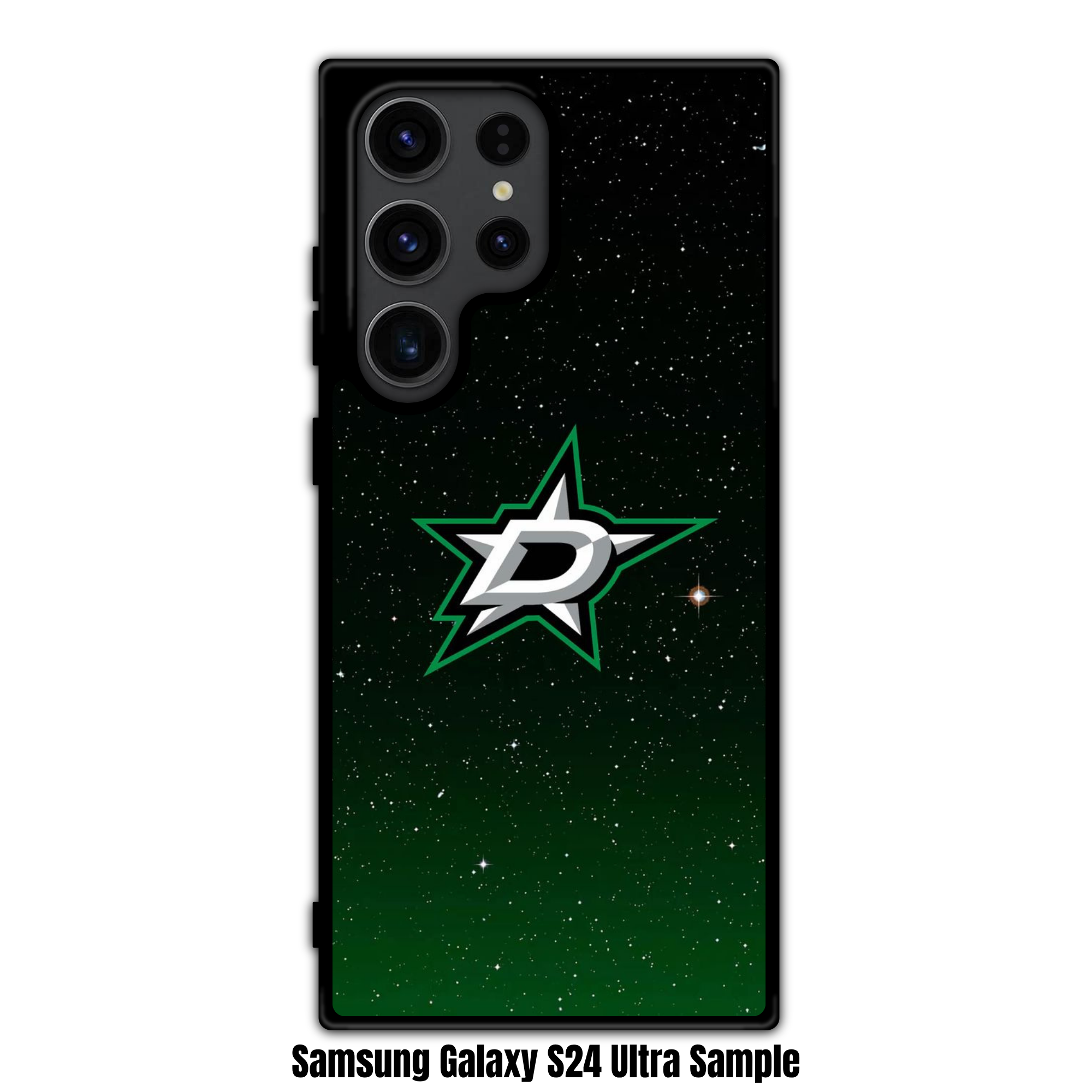 NHL Dallas Stars Phone Case For iPhone Samsung Galaxy Pixel - Dallas Stars Logo On Starry Night Sky Background