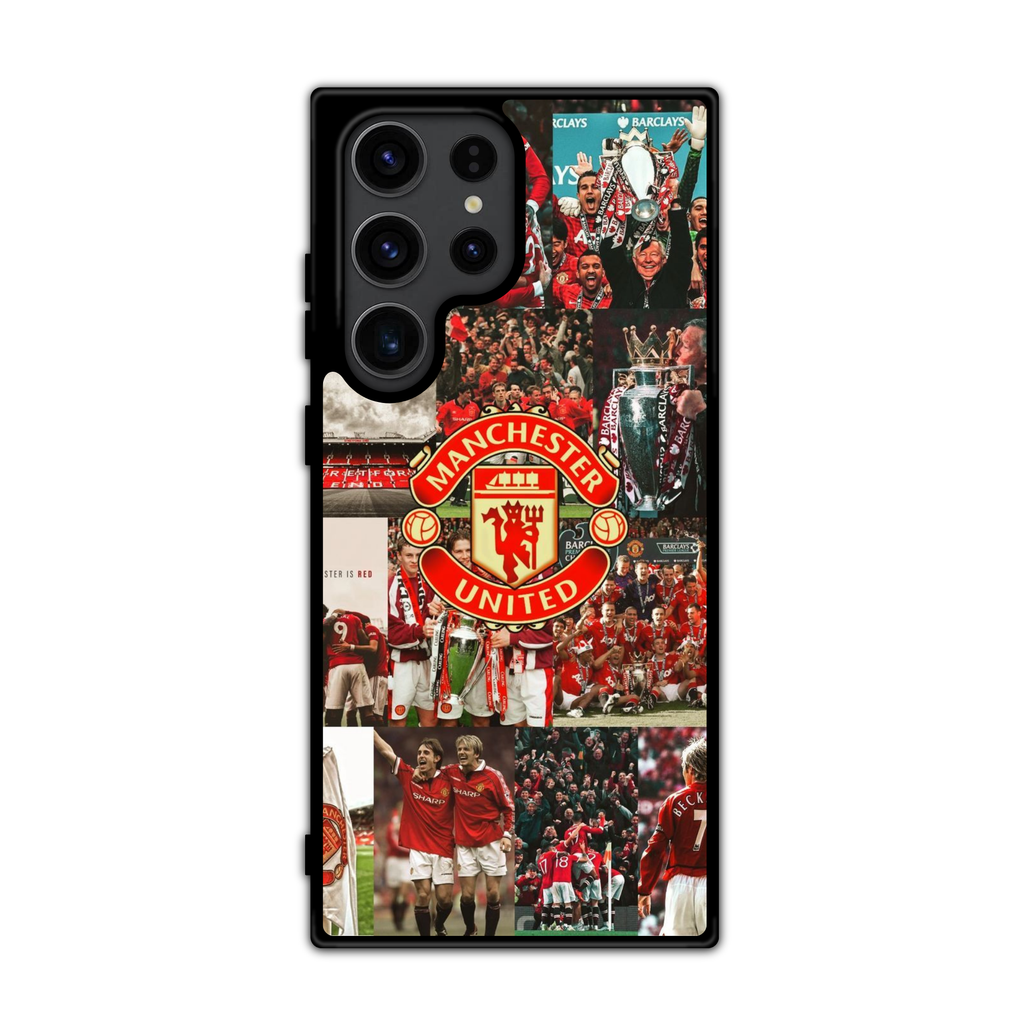 Manchester United FC Phone Case For iPhone Samsung Galaxy Pixel - Manchester United FC Legendary Moments History Collage Art