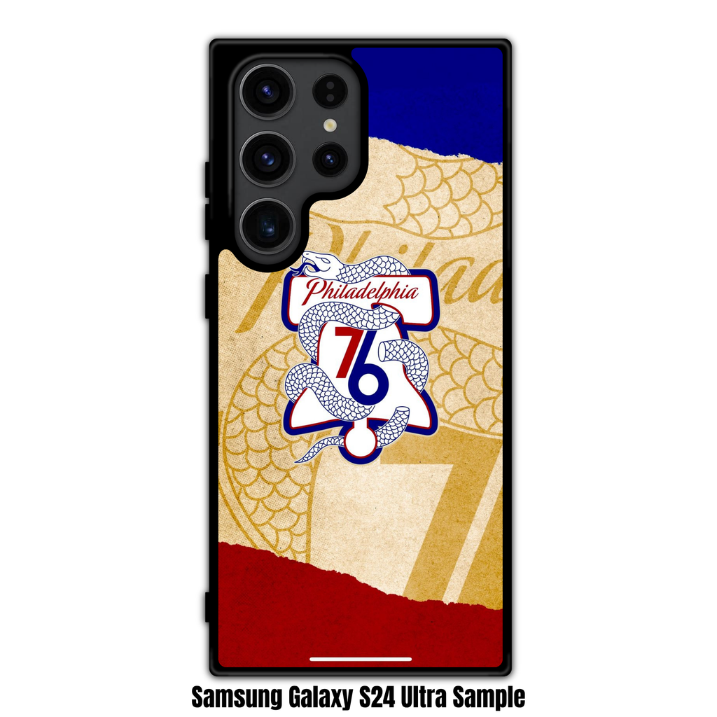 NBA Philadelphia 76ers Phone Case For iPhone Samsung Galaxy Pixel - Philadelphia 76ers Join Or Die Logo On Textured Background