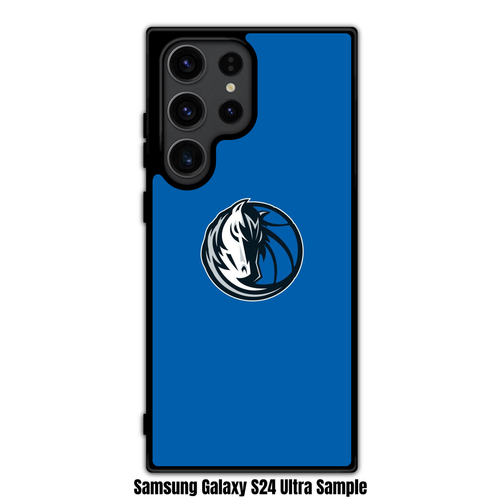 NBA Dallas Mavericks Phone Case For iPhone Samsung Galaxy Pixel - Dallas Mavericks Horse Logo On Blue Background