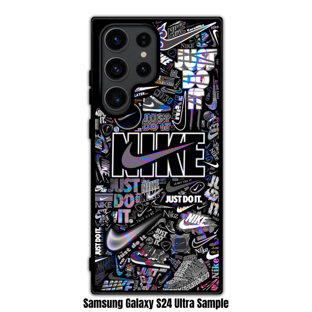 Nike Phone Case For iPhone Samsung Galaxy Pixel - Nike Graffiti Collage Black And White Art