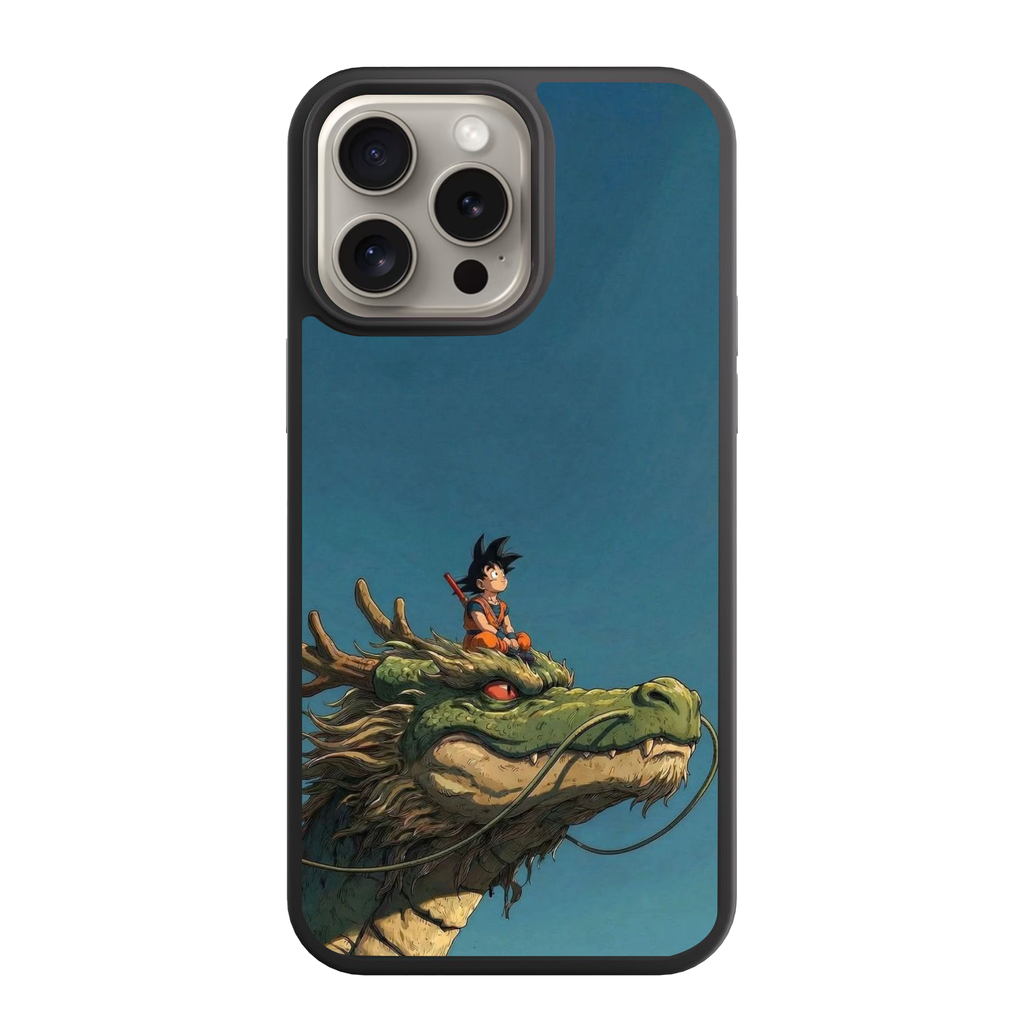 Dragon Ball Goku Phone Case For iPhone Samsung Galaxy Pixel - Goku Riding On Shenron