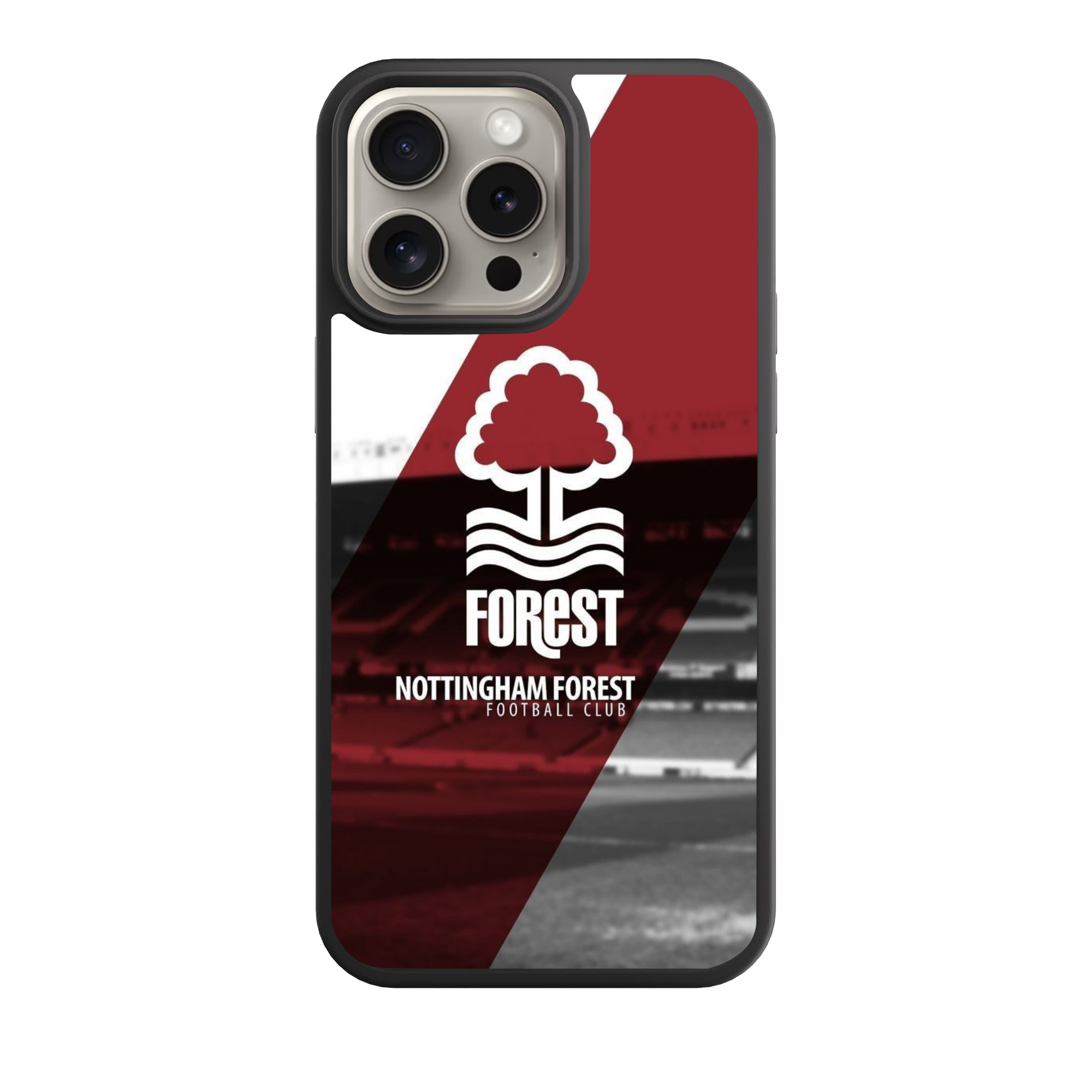 Nottingham Forest FC Phone Case For iPhone Samsung Galaxy Pixel - Nottingham Forest FC Crest City Ground Poster