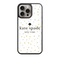 Kate Spade Phone Case For iPhone Samsung Galaxy Pixel - Kate Spade Gold Polka Dots