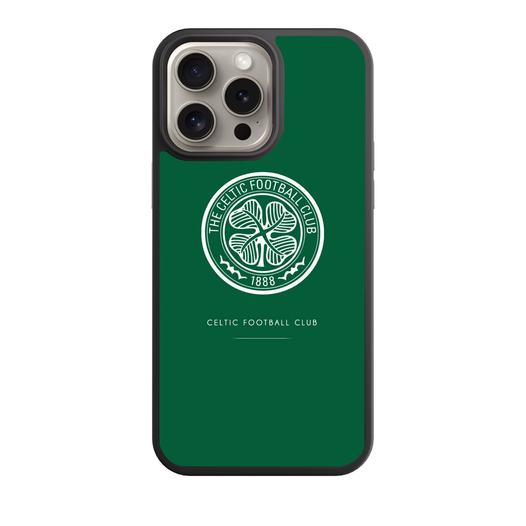 Celtic FC Phone Case For iPhone Samsung Galaxy Pixel - Celtic FC The Hoops 1888 Logo On Celtic Green Background