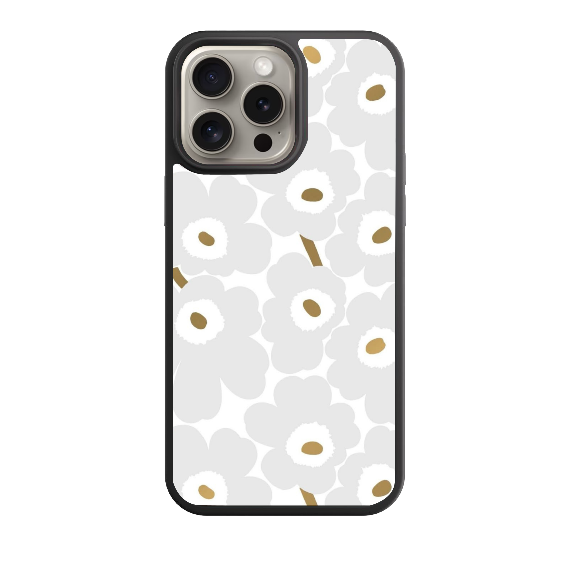 Marimekko Phone Case For iPhone Samsung Galaxy Pixel - Marimekko Unikko Off-White Pattern