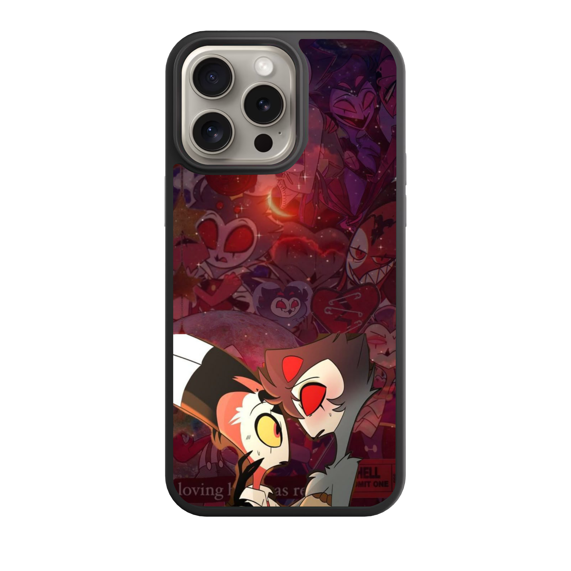 Helluva Boss Phone Case For iPhone Samsung Galaxy Pixel - Blitz And Stolas Romantic Illustration Art Poster