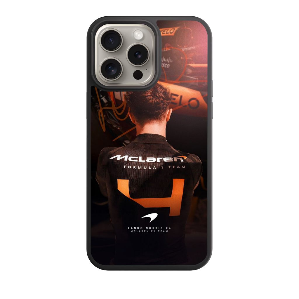F1 Formula 1 Lando Norris Phone Case For iPhone Samsung Galaxy Pixel - Lando Norris Champion Behind The Wheel Poster