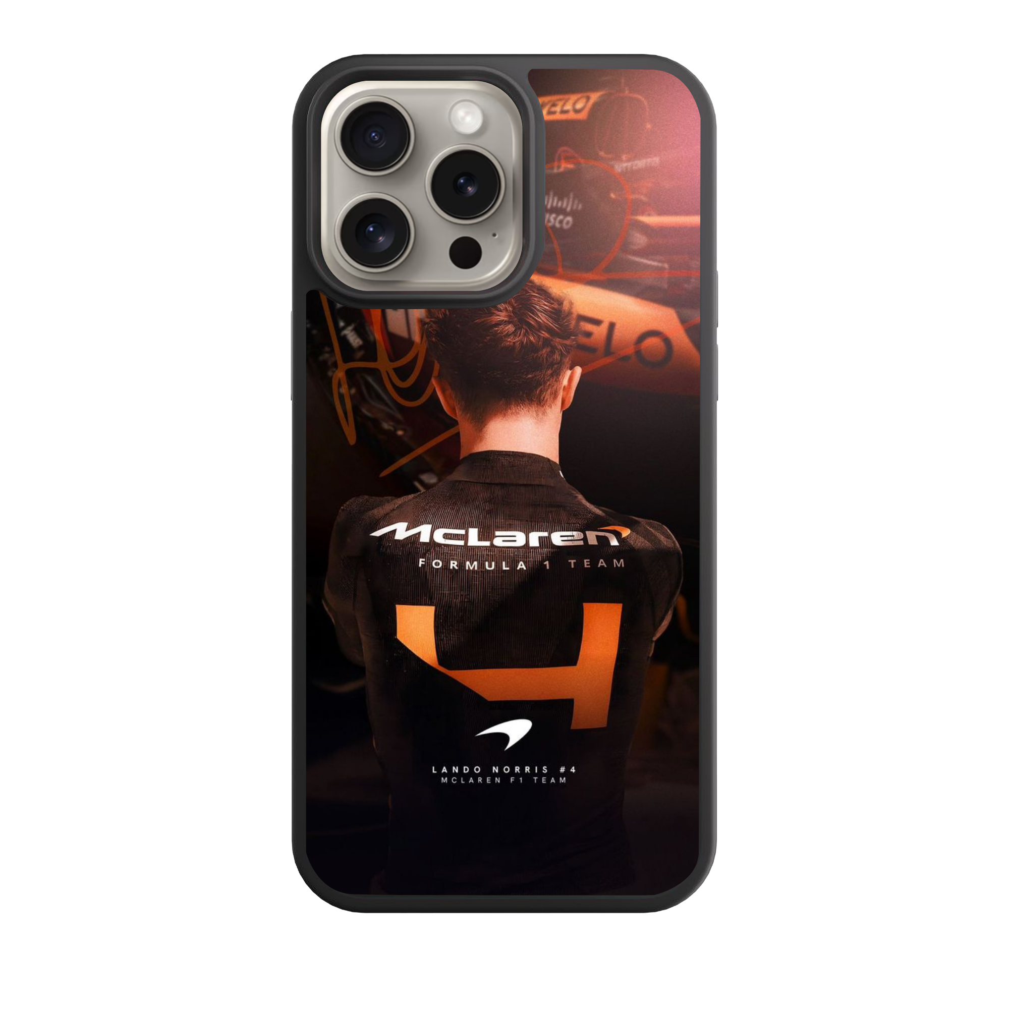 F1 Formula 1 Lando Norris Phone Case For iPhone Samsung Galaxy Pixel - Lando Norris Champion Behind The Wheel Poster