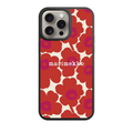 Marimekko Phone Case For iPhone Samsung Galaxy Pixel - Marimekko Unikko Red And Cream Pattern