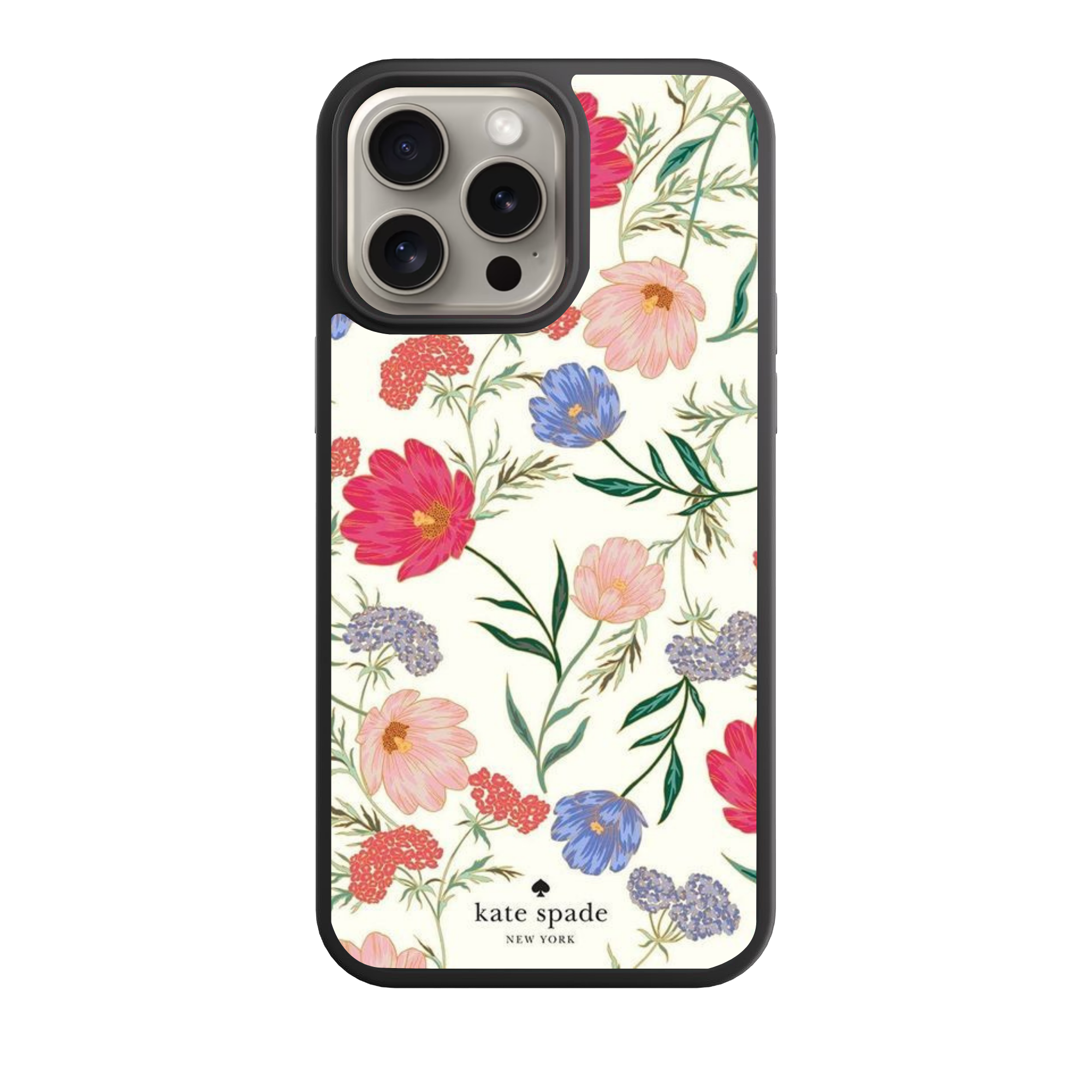 Kate Spade Phone Case For iPhone Samsung Galaxy Pixel - Kate Spade Multi-Colored Floral Pattern