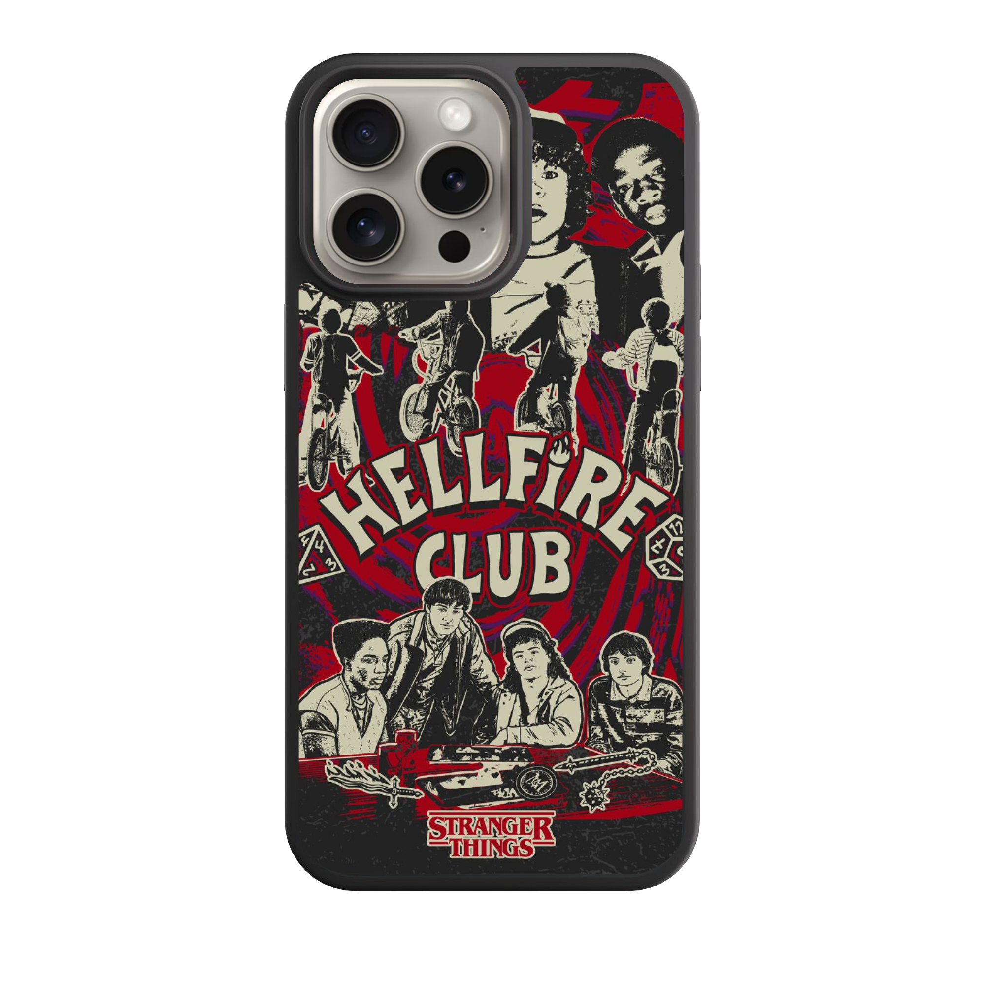 Stranger Things Phone Case For iPhone Samsung Galaxy Pixel - Stranger Things Hellfire Club Evolution Poster