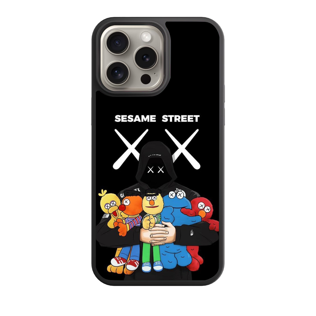 Kaws Sesame Street Phone Case For iPhone Samsung Galaxy Pixel - Kaws Sesame Street Characters Poster