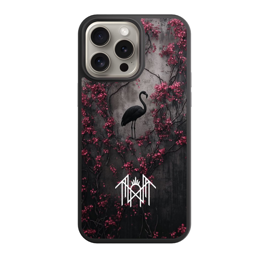 Sleep Token Phone Case For iPhone Samsung Galaxy Pixel - Sleep Token The Black Flamingo On Dark Weathered Stone Wall Background