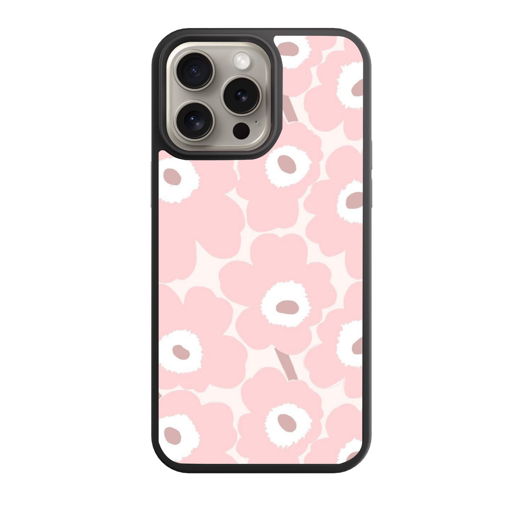 Marimekko Phone Case For iPhone Samsung Galaxy Pixel - Marimekko Unikko Light Rose Pattern