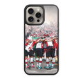 Southampton FC Phone Case For iPhone Samsung Galaxy Pixel - Southampton FC Team Huddle On Crowd Background