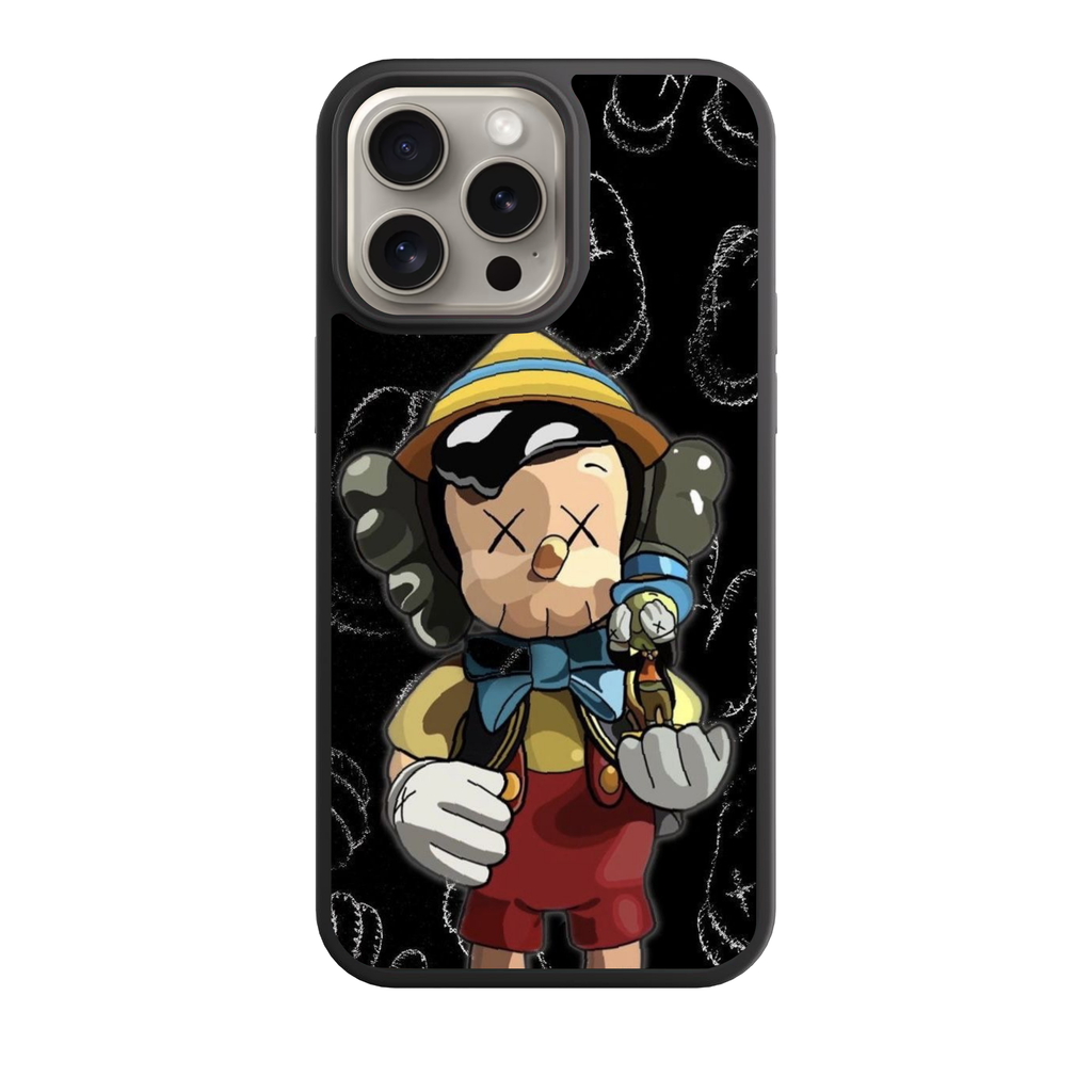 Kaws Pinocchio And Jiminy Cricket Phone Case For iPhone Samsung Galaxy Pixel - Kaws Pinocchio And Jiminy Cricket Poster