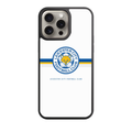 Leicester City FC Phone Case For iPhone Samsung Galaxy Pixel - Leicester City FC Crest On White Background With Blue And Gold Horizontal Stripes