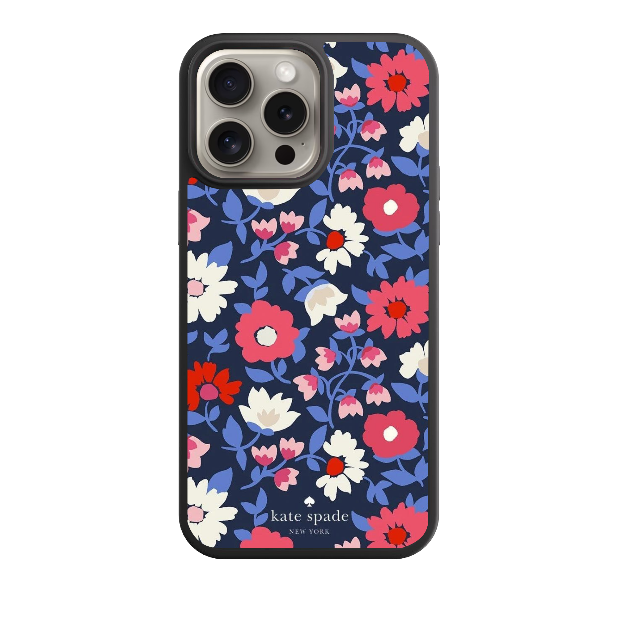 Kate Spade Phone Case For iPhone Samsung Galaxy Pixel - Kate Spade Falling Flower Pattern