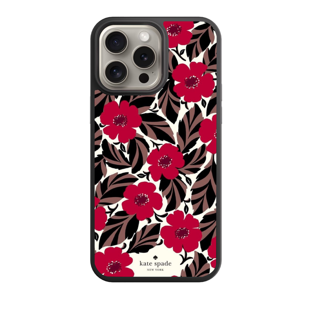 Kate Spade Phone Case For iPhone Samsung Galaxy Pixel - Kate Spade Poppy Floral Pattern